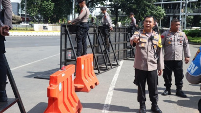 Demo Buruh di Patung Kuda, 1.477 Polisi Diterjunkan untuk Amankan Aksi