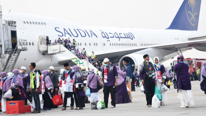 Sebanyak 182 Ribu Lebih Jemaah Haji Tiba di Tanah Air