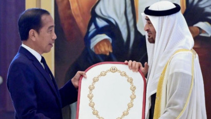 Giliran Jokowi Dapat Penghargaan Sipil Tertinggi Order of Zayed dari Presiden UEA, Prabowo Sudah Pernah Terima Tanda Jasa Lebih Dulu