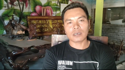 Manfaatkan Limbah Kayu Jati, Pengrajin Ukiran di Muna Barat Ciptakan Karya Seni Bernilai Tinggi