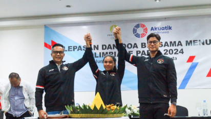 Ketua Umum Akuatik Indonesia Lepas Dua Perenang Merah Putih ke Olimpiade Paris 2024