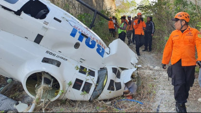 Terungkap, Penyebab Helikopter Jatuh di Badung Bali, Lihat Fotonya