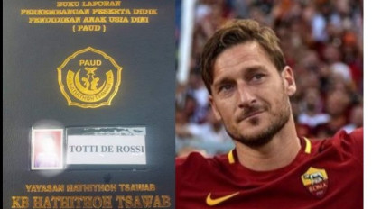 Media Italia Heboh Ada Orang Indonesia Punya Nama Totti De Rossi yang Merupakan Penggabungan dari Dua Legenda AS Roma