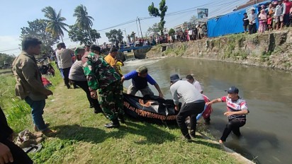 Warga Sekitar Aliran Sungai Swerek Gondanglegi, Malang, Digemparkan Adanya Mayat Mengapung