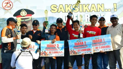 Sukses! Gelar Race Perahu Bala-bala di Hut Bhayangkara ke-78, Polres Palopo: Semonga Bisa Tingkatkan Potensi Wisata