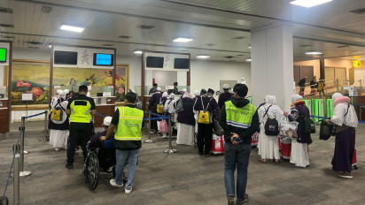 Ratusan Ribu Jamaah Haji Debarkasi Banten Kloter Terakhir Tiba di Bandara Soekarno-Hatta