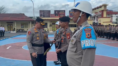 Polres Sidrap Tes Urine Seluruh Personil Buntut Pemecatan 2 Personil yang Terlibat Narkoba