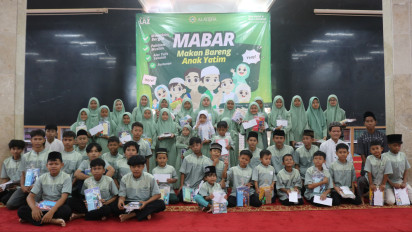 Semarak Muharram 1446 H, LAZ Al Aqsha Delatinos Santuni 200 Anak Yatim di Kota Tangsel