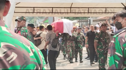 Jenazah Hamzah Haz Dibawa dari Jakarta ke Bogor Untuk Dilakukan Pemakaman Secara Militer