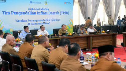 Pj Gubernur Agus Fatoni Pimpin High Level Meeting Tim Pengendali Inflasi Daerah