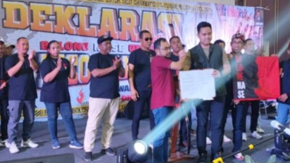 Relawan Gibran Bolone Mase Deklarasi Dukung Dico Ganinduto Jadi Calon Wali Kota Semarang