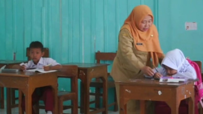Potret Sekolah Dasar Negeri di Kebumen, Terancam Tutup Karena Hanya Memiliki Dua Siswa Baru