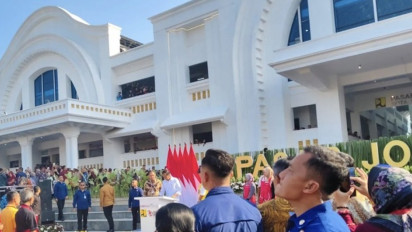 Presiden Jokowi Resmikan Pasar Jongke Solo
