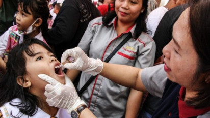 Realisasi Imunisasi Polio Kotim Tertinggi di Kalteng