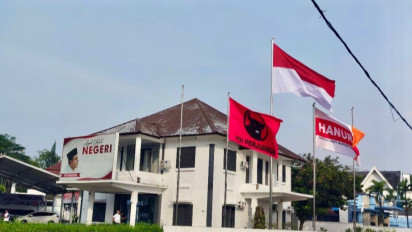 Bendera PDIP Dipasang di Kantor Pemenangan Edy Rahmayadi, Sinyal Beri Dukungan?
