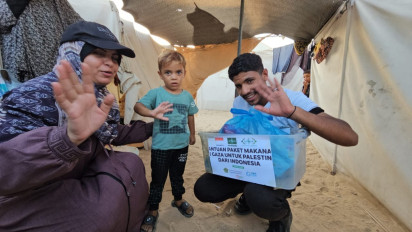 Lewat Lembaga di Yerusalem, NU Care Salurkan Bantuan Kemanusian ke Masyarakat Gaza Palestina