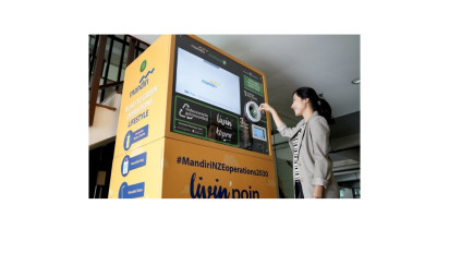 Cegah Pencemaran Lingkungan, Bank Mandiri Sediakan Reverse Vending Machine