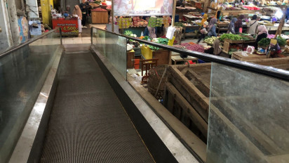 Sejak Diresmikan, Travelator Pasar Tumenggungan Mangkrak Tak Berfungsi