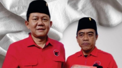 Mendapat Surat Rekomendasi PDI Perjuangan, Bambang - Bayu Maju Pilkada Kota Blitar