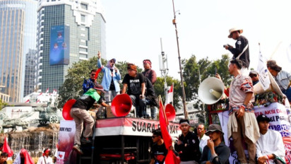 Demo di Patung Kuda: Badan Koordinasi Pembentukan Kabupaten Cilangkahan Tuntut Penetapan RUU