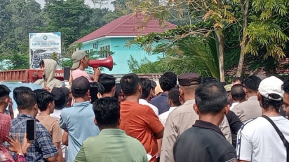 Tolak Tambang Emas Ilegal, Jalan Kabupaten di Bungo Jambi Ditutup Warga