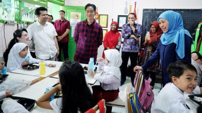 Gibran Memantau Langsung Uji Coba Makan Bergizi Gratis di Surabaya, Pengamat: Jelas Sekali Kode Dukungan ke Khofifah-Emil di Pilgub Jatim