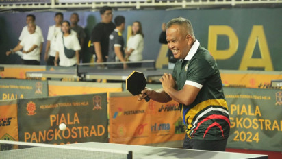 1.277 Peserta Ikut Turnamen Tenis Meja Piala Pangkostrad 2024
