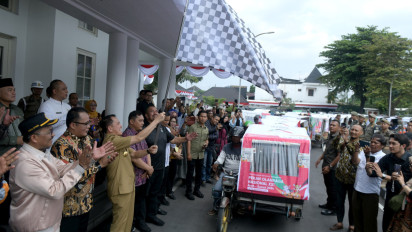Perkuat Promosi dan Sosialisasi PON, Pj Gubernur Sumut Agus Fatoni Lepas 550 Becak PON 2024