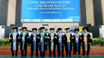 Universitas Sultan Ageng Tirtayasa (Untirta) Kukuhkan Enam Guru Besar