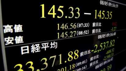 Bursa Saham Jepang Anjlok Hingga 12 Persen, Kejatuhan Indeks Nikkei Menjadi Terburuk Sejak "Black Monday" 1987