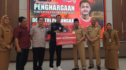 Kapten Timnas U-19 Dony Tri Pamungkas Mendapat Apresiasi dari Pemerintah Boyolali