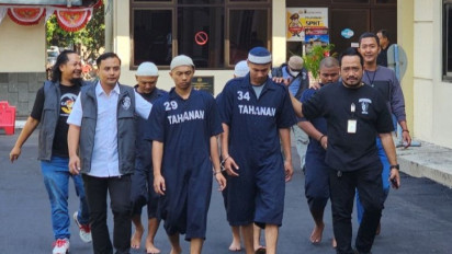 Tampang-tampang Pesilat Pelaku Pengeroyokan di Semarang saat Diringkus Polisi