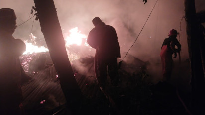 Kandang Ternak Terbakar Hebat di Gresik, Seekor Sapi dan Dua Kambing Tewas Terpanggang