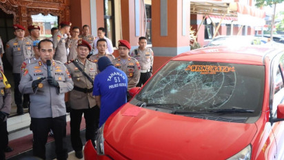 Polisi 'Nyangkut' di Kap Mobil saat Atur Lalu Lintas, Polres Kudus Beberkan Kronologi Kasusnya