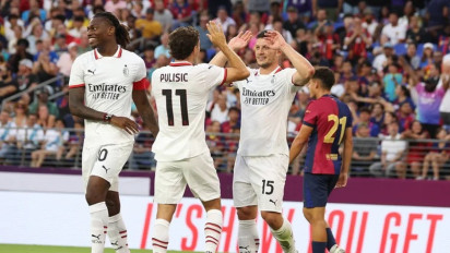 Hasil Pertandingan Pramusim Barcelona Vs AC Milan: Rossoneri Tak Terkalahkan Lagi