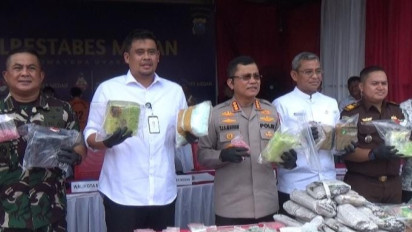 Gagal Beredar, Sabu 31 Kilogram Asal Malaysia Diamankan Polrestabes Medan