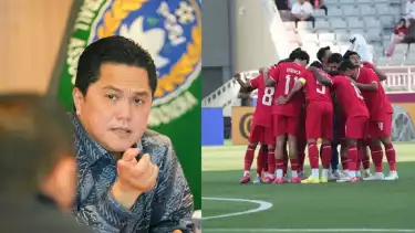 Ketua Umum PSSI Erick Thohir dan Timnas Indonesia