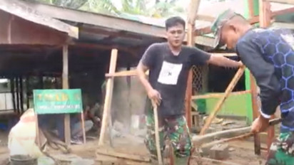 Program Unggulan Kasad TMAB Jadi Sasaran Fisik Tambahan Satgas TMMD Ke 121 Kodim Hulu Sungai Selatan