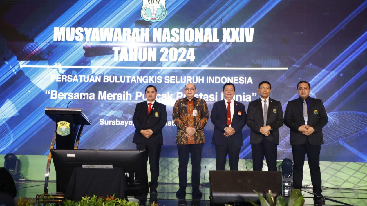 Pj. Sekdaprov Jatim Harapkan Munas PBSI Hasilkan Strategi Inovatif Memajukan Bulutangkis Indonesia
            - galeri foto