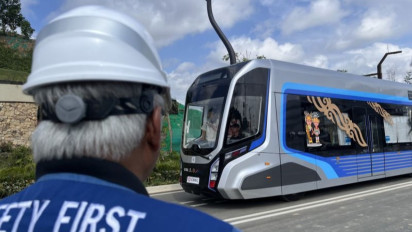 Penampakan Kereta Otonom untuk Jemput Masyarakat yang Hendak Ikut Perayaan HUT RI di IKN