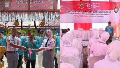 Jelang HUT ke-79 RI, Paskibraka Tanggamus Gelar Prosesi 'Tantingan' Sebelum Masuk Asrama Desa Bahagia