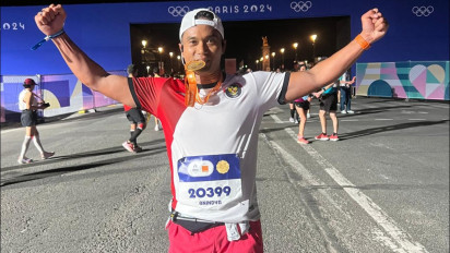CdM Tim Indonesia Anindya Bakrie Ikut Serta Maraton Olimpiade Paris 2024 Berjarak 42 KM