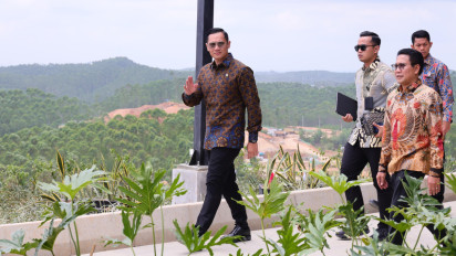 Ikuti Sidang Kabinet Paripurna Perdana di IKN, Menteri AHY Kagumi Kemegahan Istana Garuda