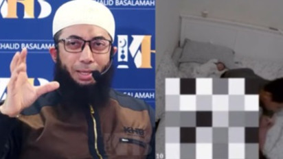 Viral Cut Intan Nabila Dibogem Suami, Ustaz Khalid Basalamah: Istri Anda Dihadirkan Bukan Buat Jadi Samsak