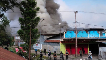 Kantor KPU Papua Pegunungan Diduga Dibakar Massa Aksi, Polisi Lakukan Penyelidikan