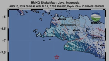 Peringatan Dini! BMKG Deteksi Gempa 5,2 Magnitudo Guncang Banten