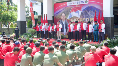 Lepas Tim ‘Ekspedisi 79’ Gunung Arjuno, Pj. Gubernur Adhy: Semangat Kemerdekaan Tingkatkan Kesadaran Jaga Kelestarian Alam