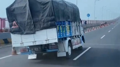 Polisi Proses Hukum Sopir Truk Ugal-Ugalan di Jembatan Suramadu, Terancam Satu Tahun Penjara