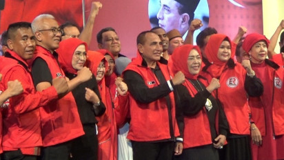 Teriakan Lawan Dinasti Politik Menggema Saat Deklarasi Relawan Edy Rahmayadi Sumut