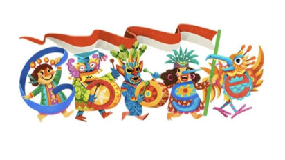 Parade Budaya Meriahkan Google Doodle pada Perayaan HUT ke-79 RI
